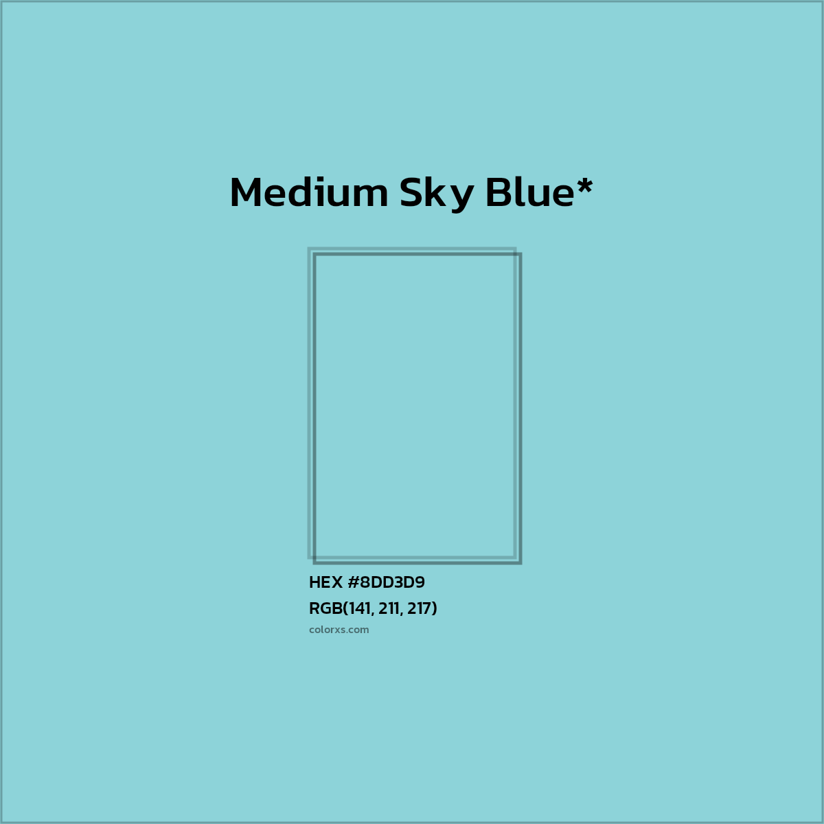 HEX #8DD3D9 Color Name, Color Code, Palettes, Similar Paints, Images