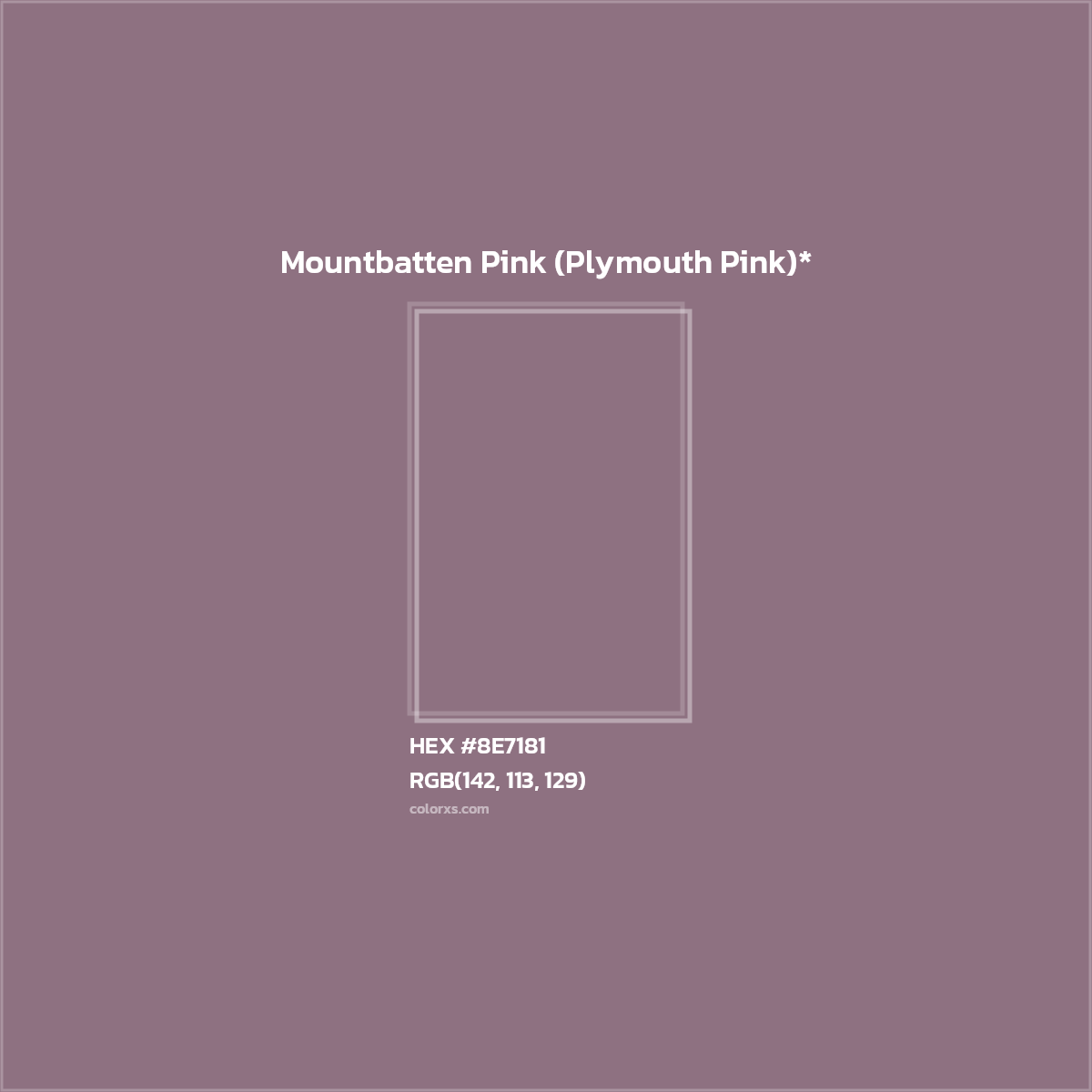 HEX #8E7181 Color Name, Color Code, Palettes, Similar Paints, Images