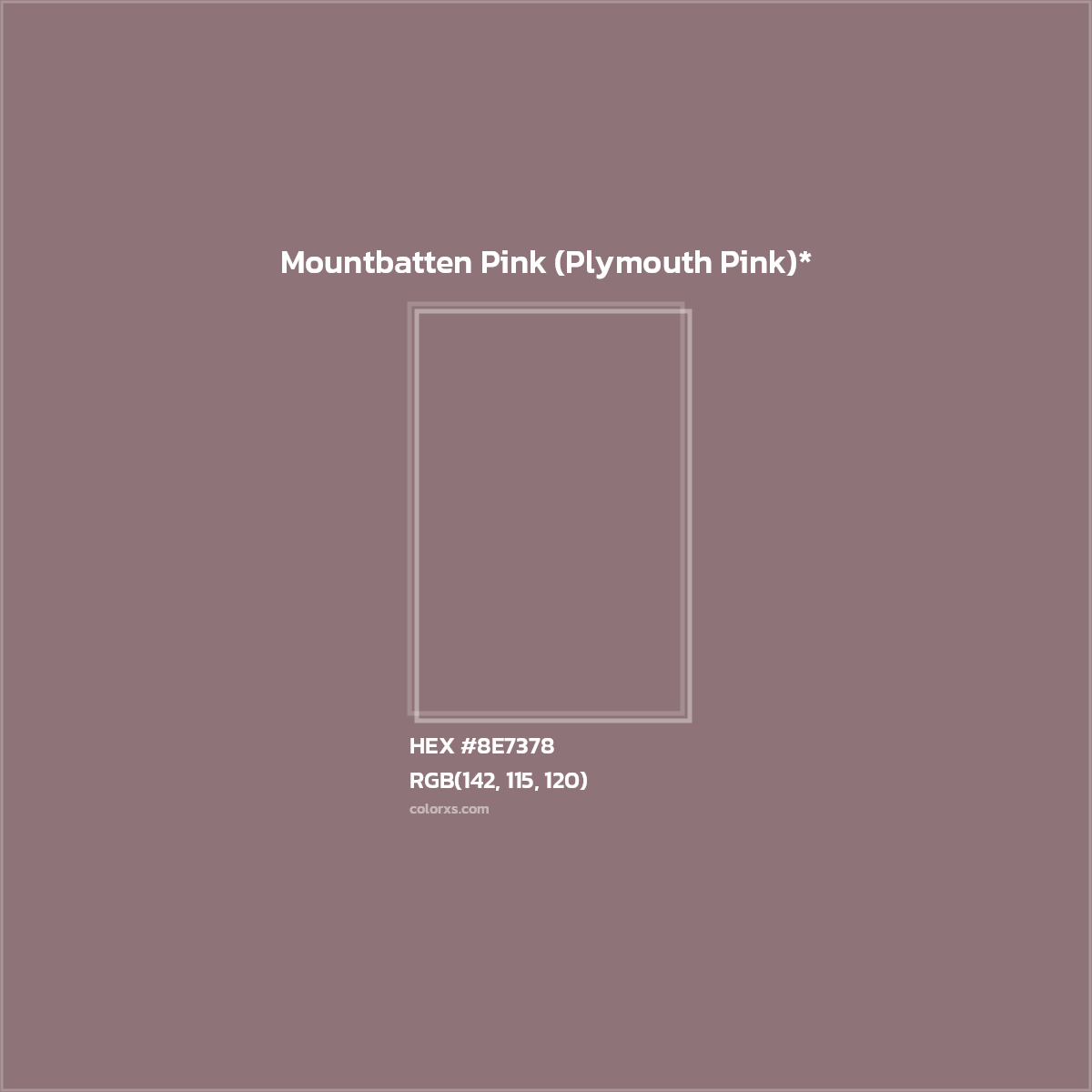 HEX #8E7378 Color Name, Color Code, Palettes, Similar Paints, Images