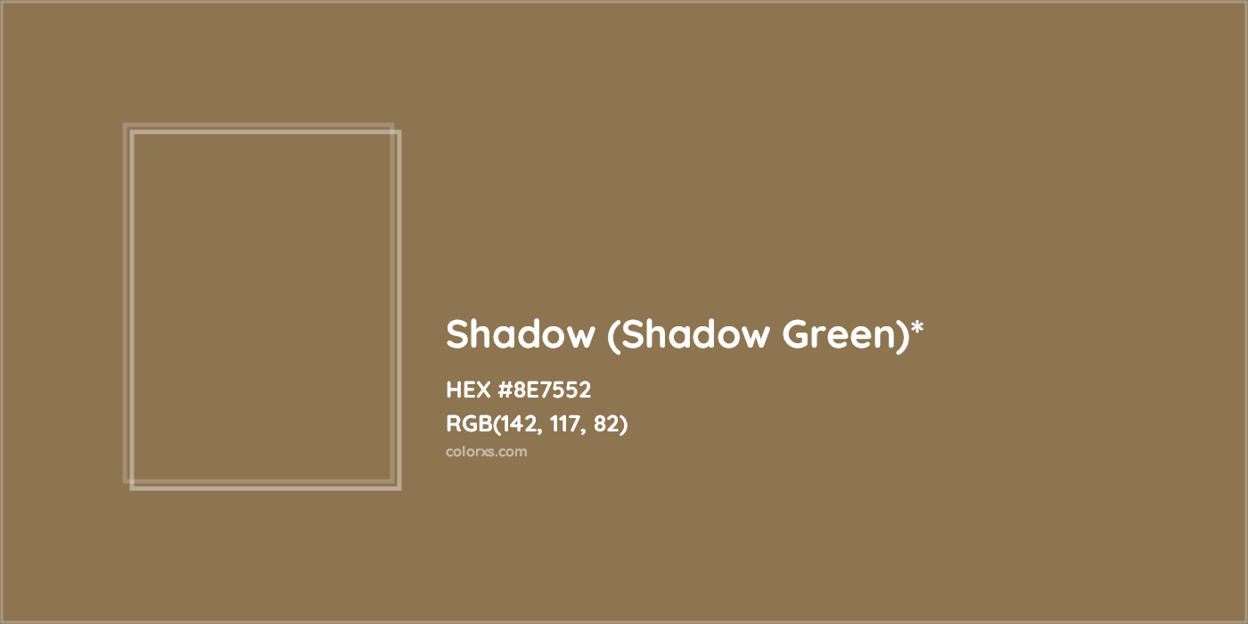 HEX #8E7552 Color Name, Color Code, Palettes, Similar Paints, Images