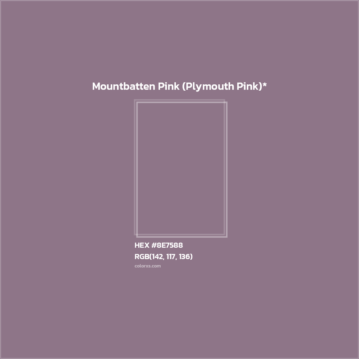HEX #8E7588 Color Name, Color Code, Palettes, Similar Paints, Images