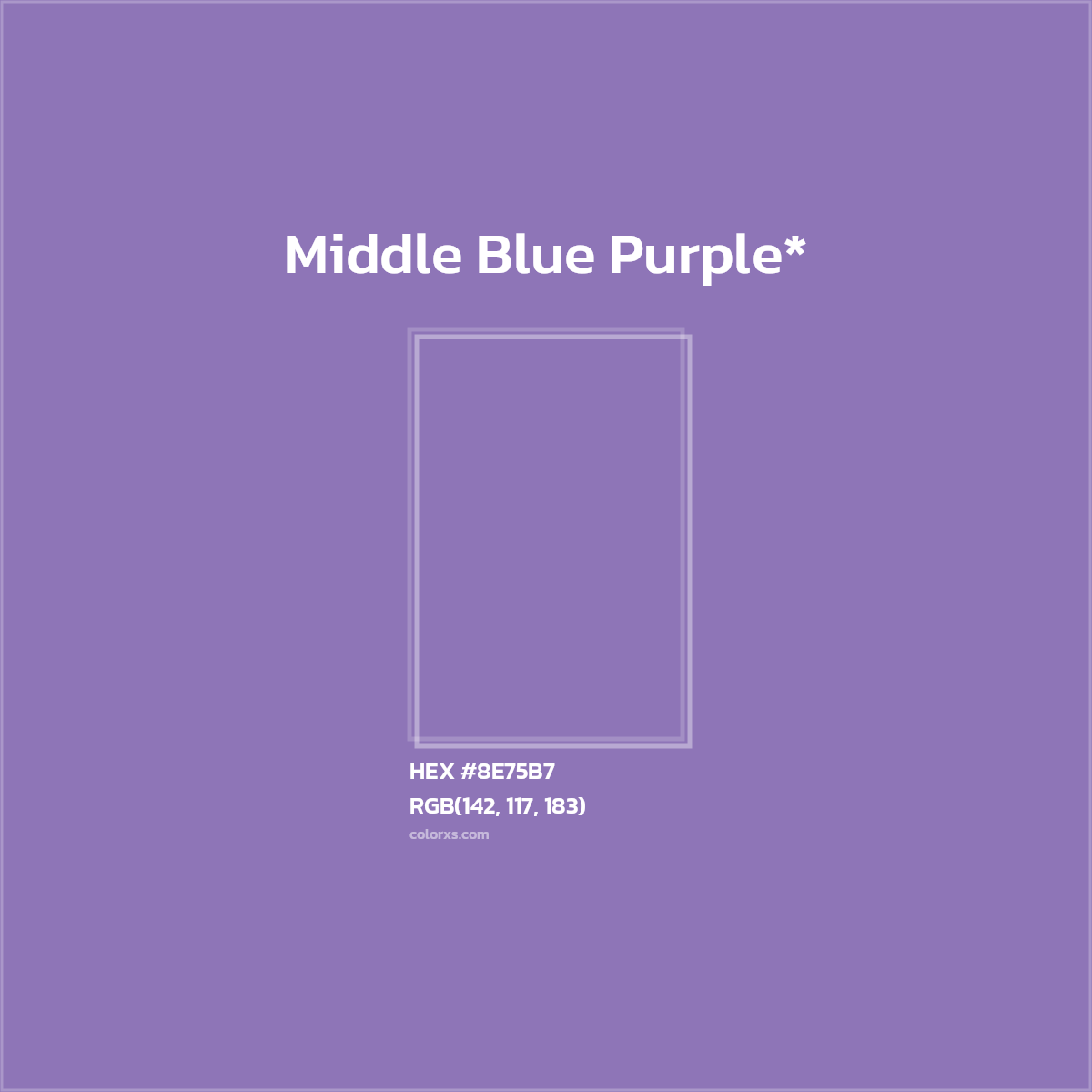 HEX #8E75B7 Color Name, Color Code, Palettes, Similar Paints, Images