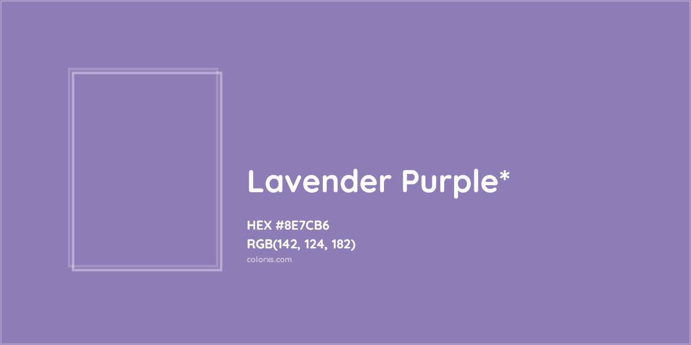 HEX #8E7CB6 Color Name, Color Code, Palettes, Similar Paints, Images