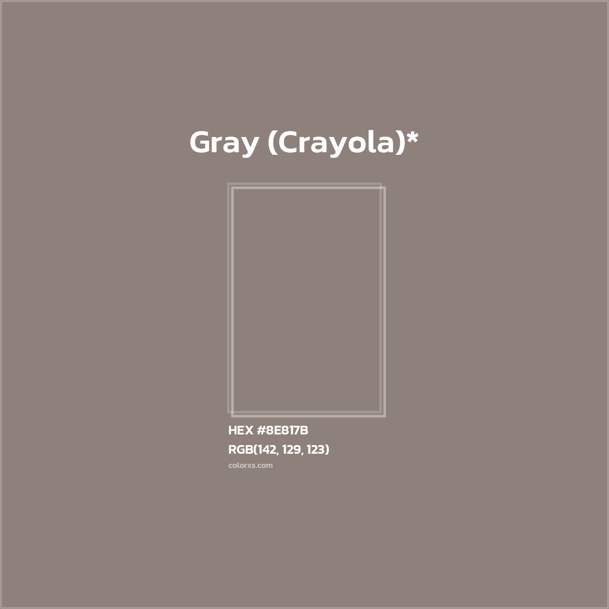 HEX #8E817B Color Name, Color Code, Palettes, Similar Paints, Images