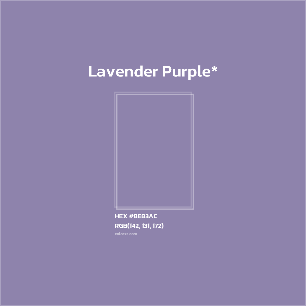 HEX #8E83AC Color Name, Color Code, Palettes, Similar Paints, Images