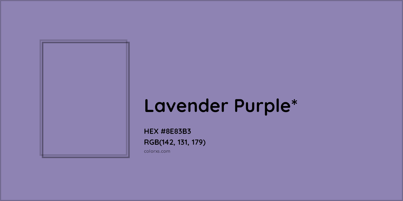 HEX #8E83B3 Color Name, Color Code, Palettes, Similar Paints, Images