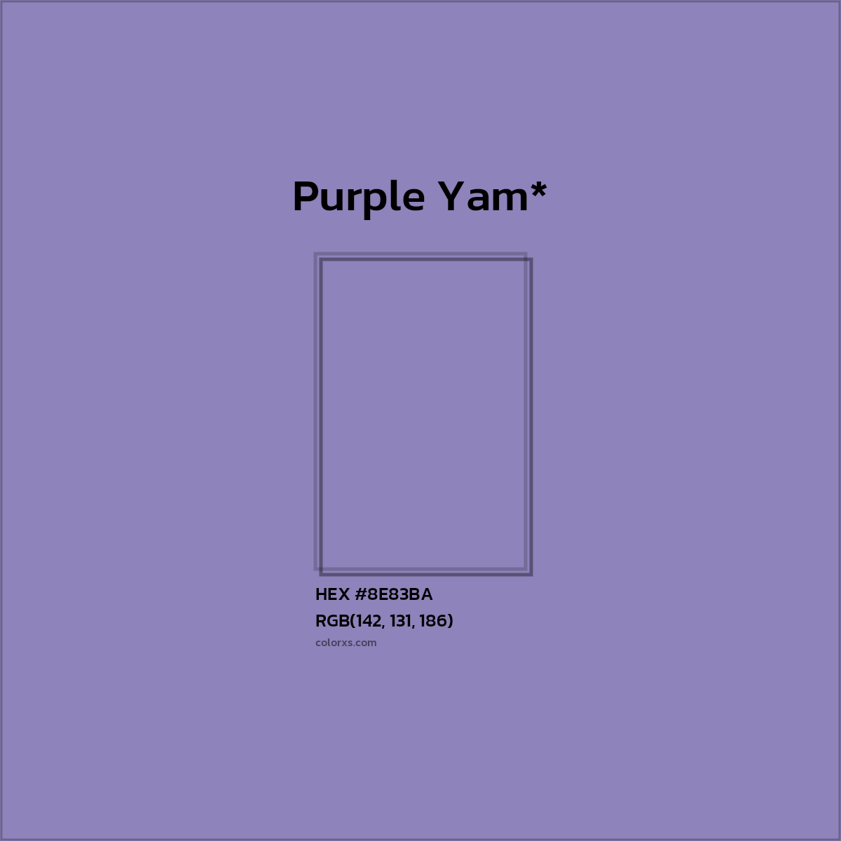 HEX #8E83BA Color Name, Color Code, Palettes, Similar Paints, Images