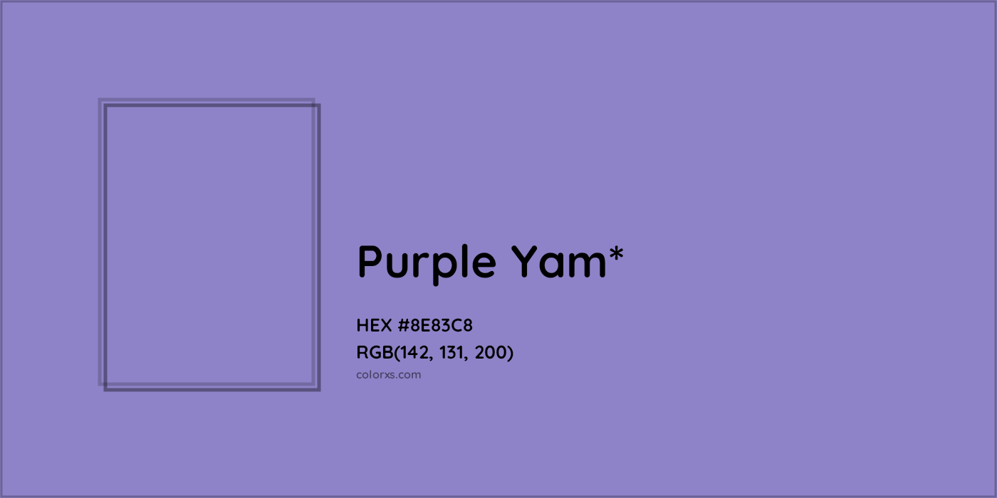 HEX #8E83C8 Color Name, Color Code, Palettes, Similar Paints, Images