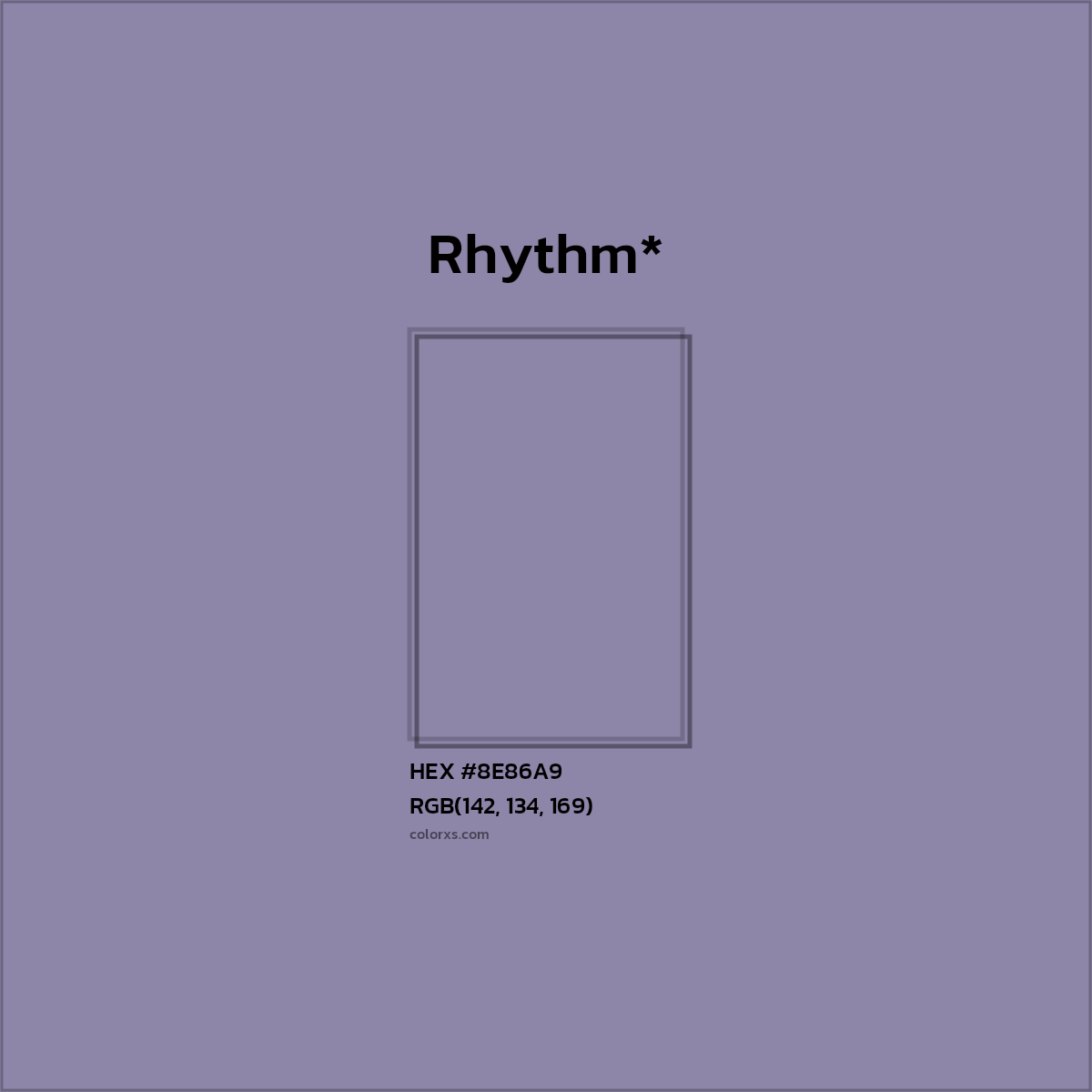 HEX #8E86A9 Color Name, Color Code, Palettes, Similar Paints, Images