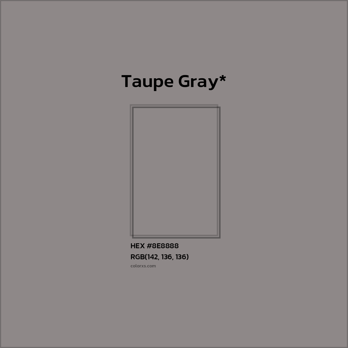 HEX #8E8888 Color Name, Color Code, Palettes, Similar Paints, Images