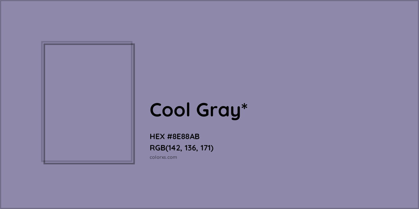 HEX #8E88AB Color Name, Color Code, Palettes, Similar Paints, Images