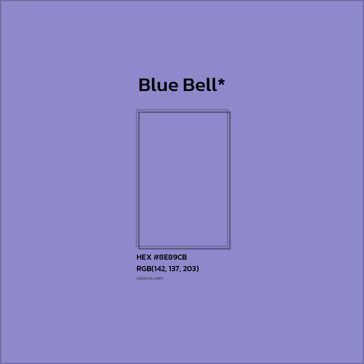 HEX #8E89CB Color Name, Color Code, Palettes, Similar Paints, Images