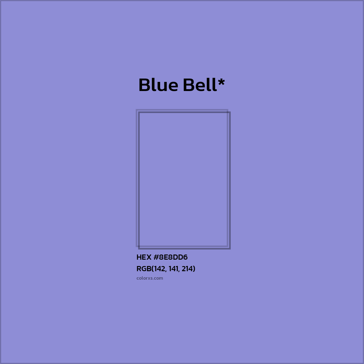 HEX #8E8DD6 Color Name, Color Code, Palettes, Similar Paints, Images