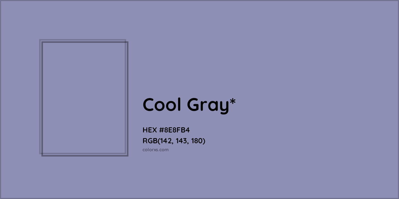 HEX #8E8FB4 Color Name, Color Code, Palettes, Similar Paints, Images