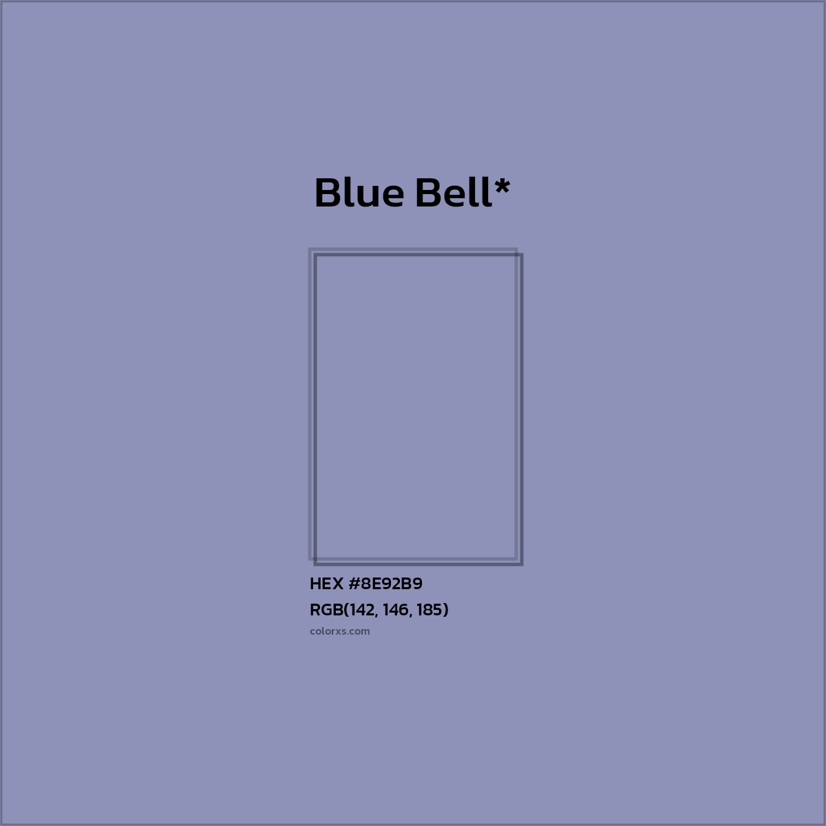 HEX #8E92B9 Color Name, Color Code, Palettes, Similar Paints, Images