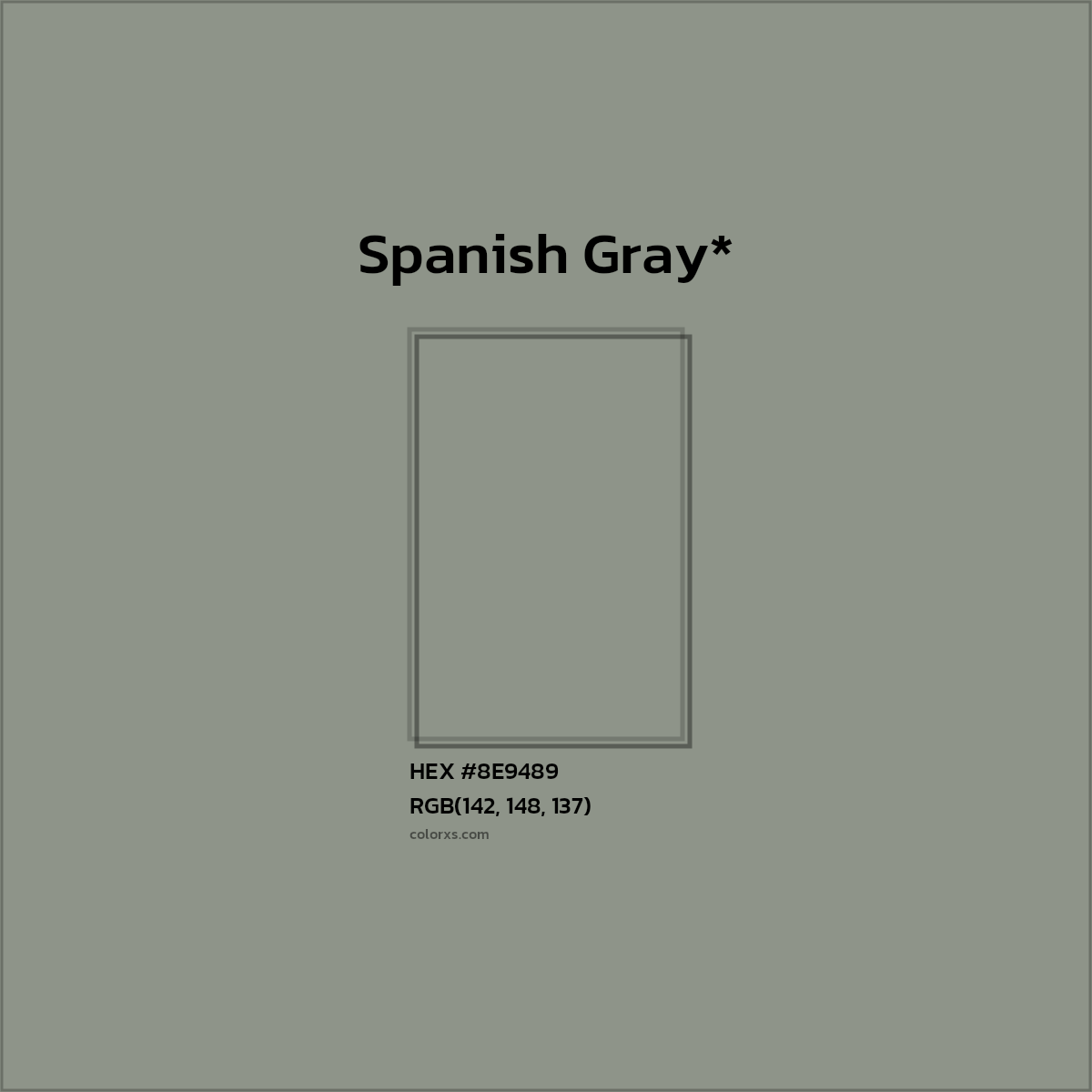 HEX #8E9489 Color Name, Color Code, Palettes, Similar Paints, Images