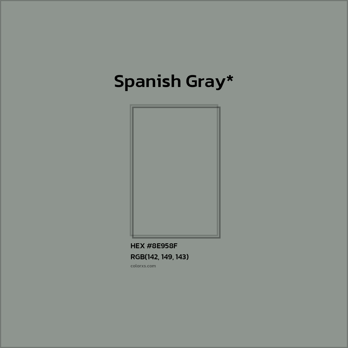 HEX #8E958F Color Name, Color Code, Palettes, Similar Paints, Images