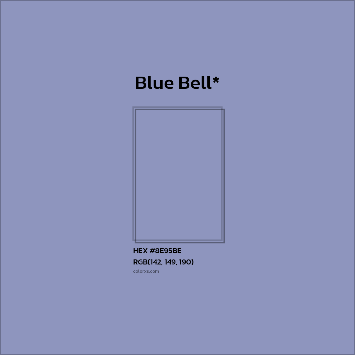 HEX #8E95BE Color Name, Color Code, Palettes, Similar Paints, Images