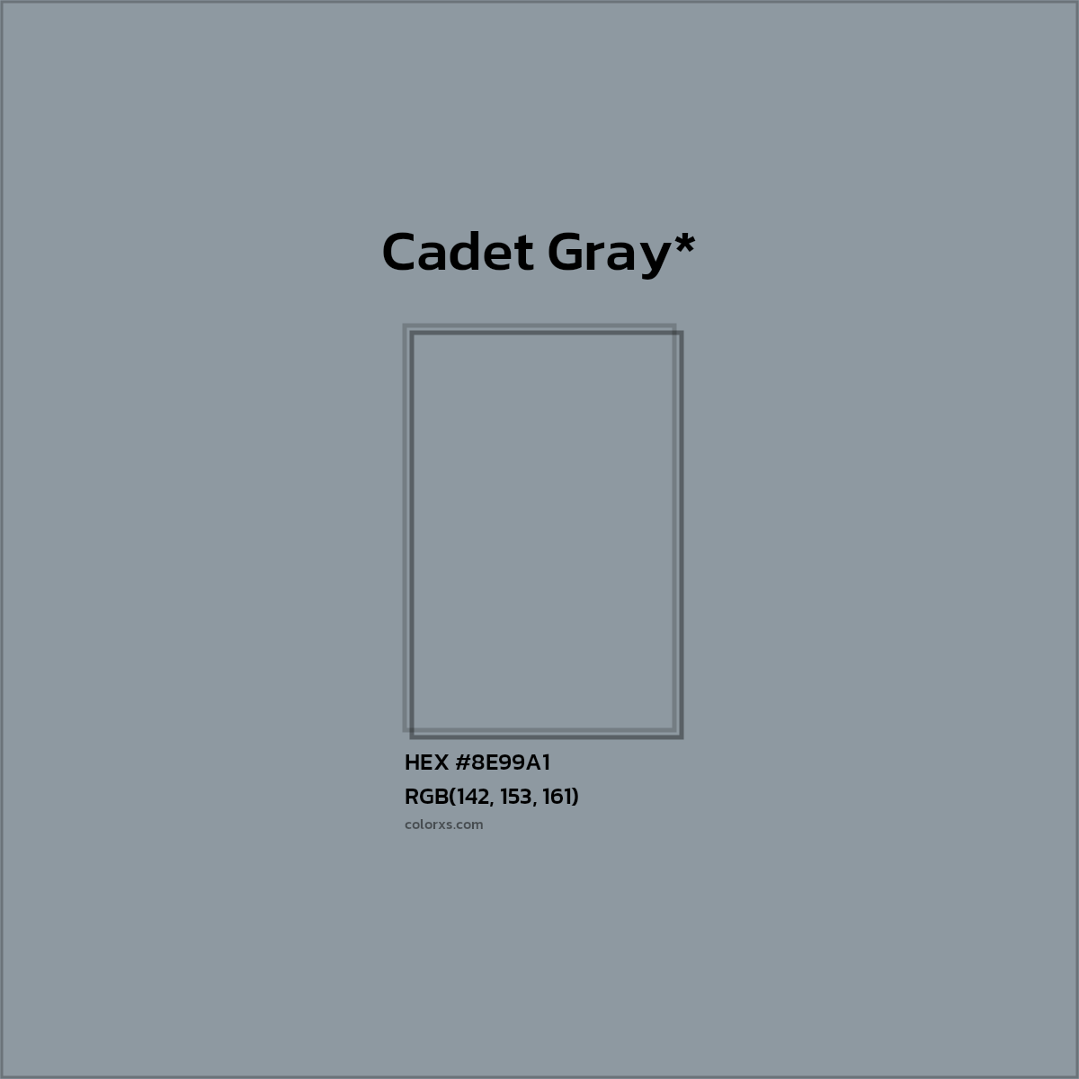 HEX #8E99A1 Color Name, Color Code, Palettes, Similar Paints, Images
