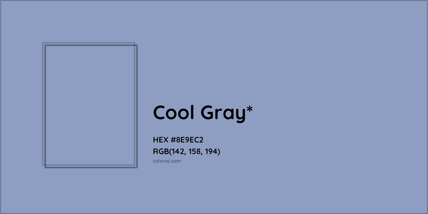 HEX #8E9EC2 Color Name, Color Code, Palettes, Similar Paints, Images