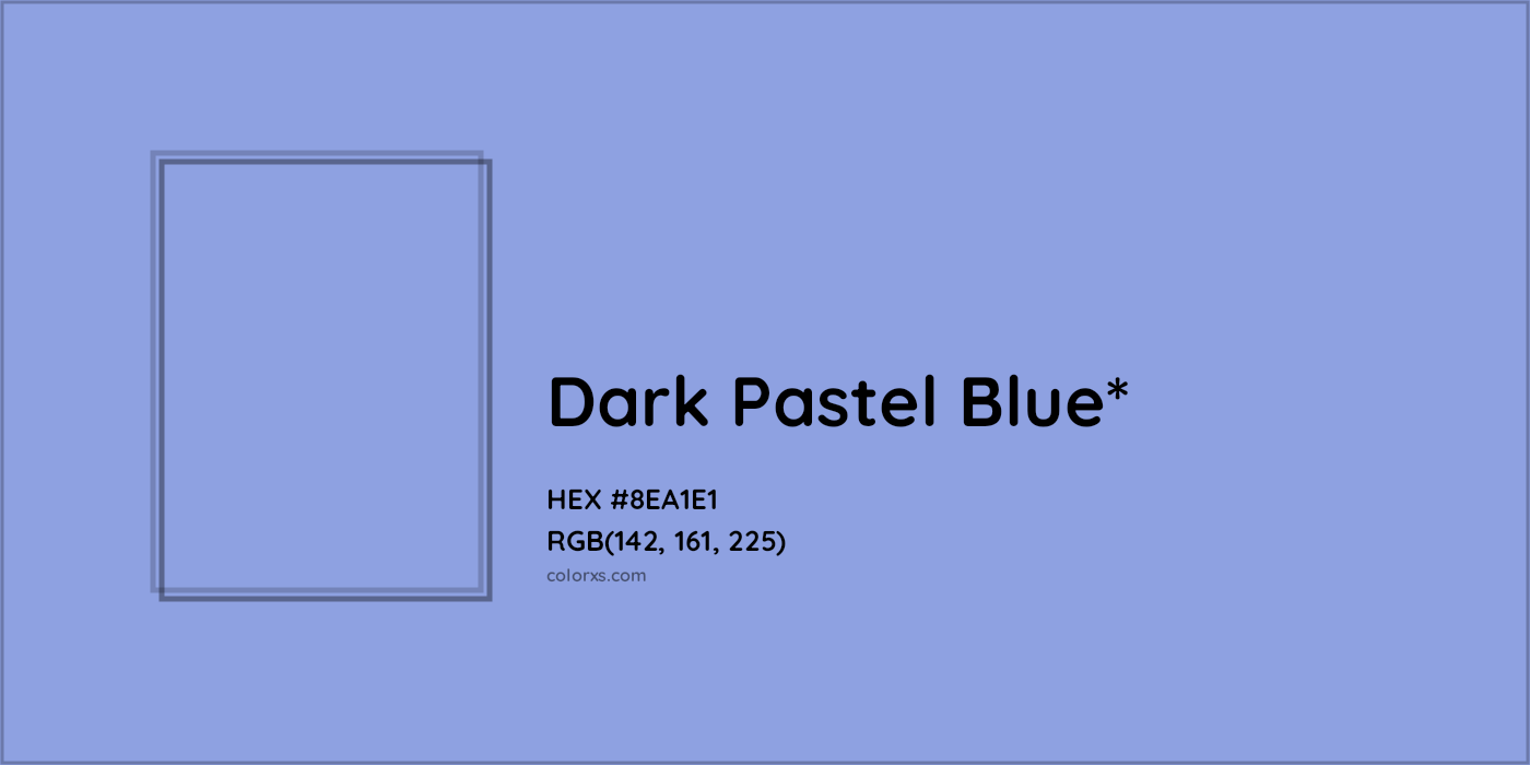 HEX #8EA1E1 Color Name, Color Code, Palettes, Similar Paints, Images