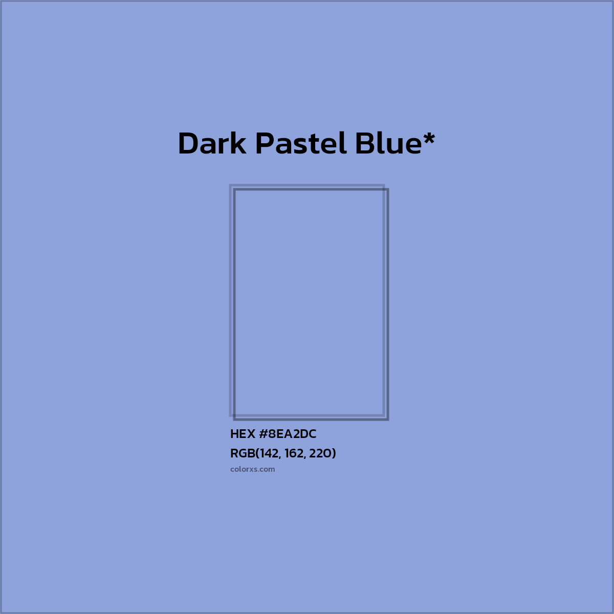 HEX #8EA2DC Color Name, Color Code, Palettes, Similar Paints, Images