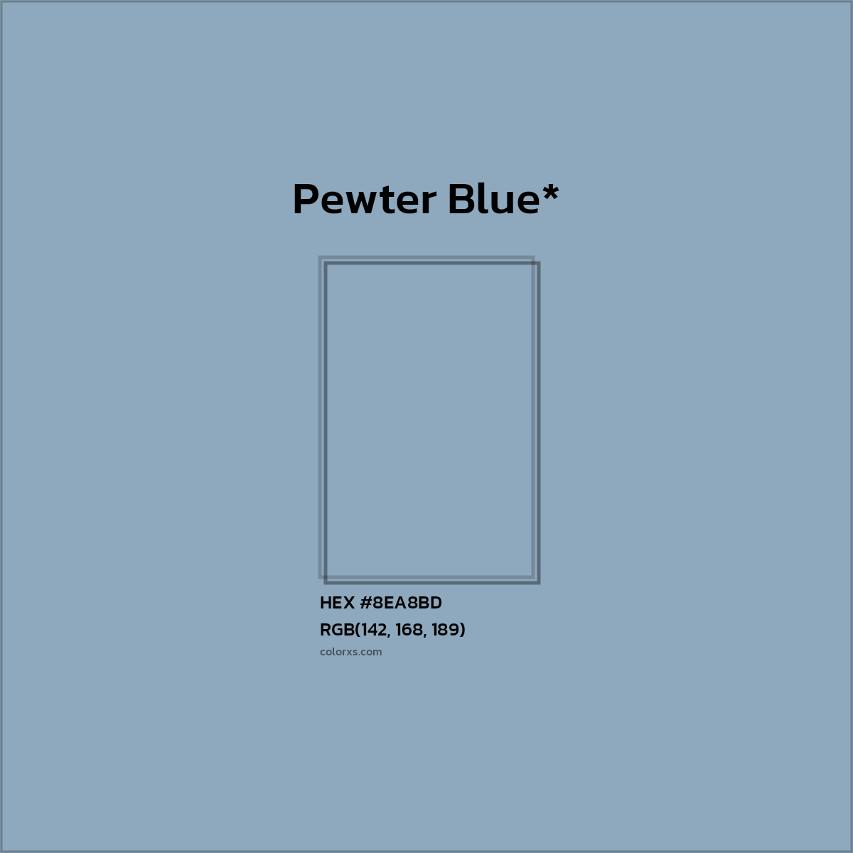 HEX #8EA8BD Color Name, Color Code, Palettes, Similar Paints, Images