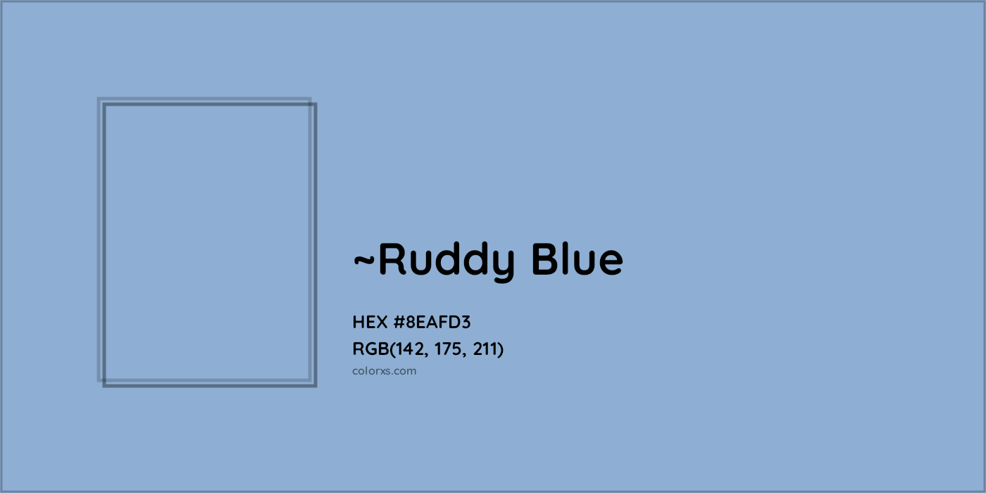 HEX #8EAFD3 Color Name, Color Code, Palettes, Similar Paints, Images