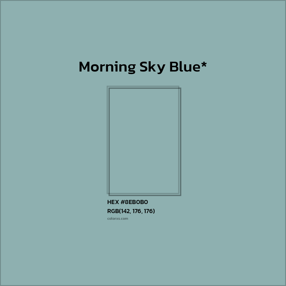 HEX #8EB0B0 Color Name, Color Code, Palettes, Similar Paints, Images