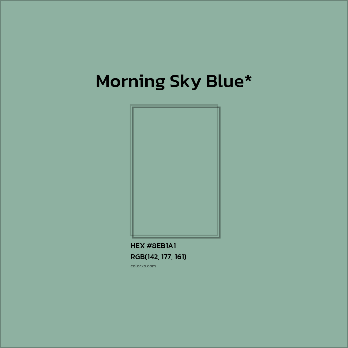 HEX #8EB1A1 Color Name, Color Code, Palettes, Similar Paints, Images