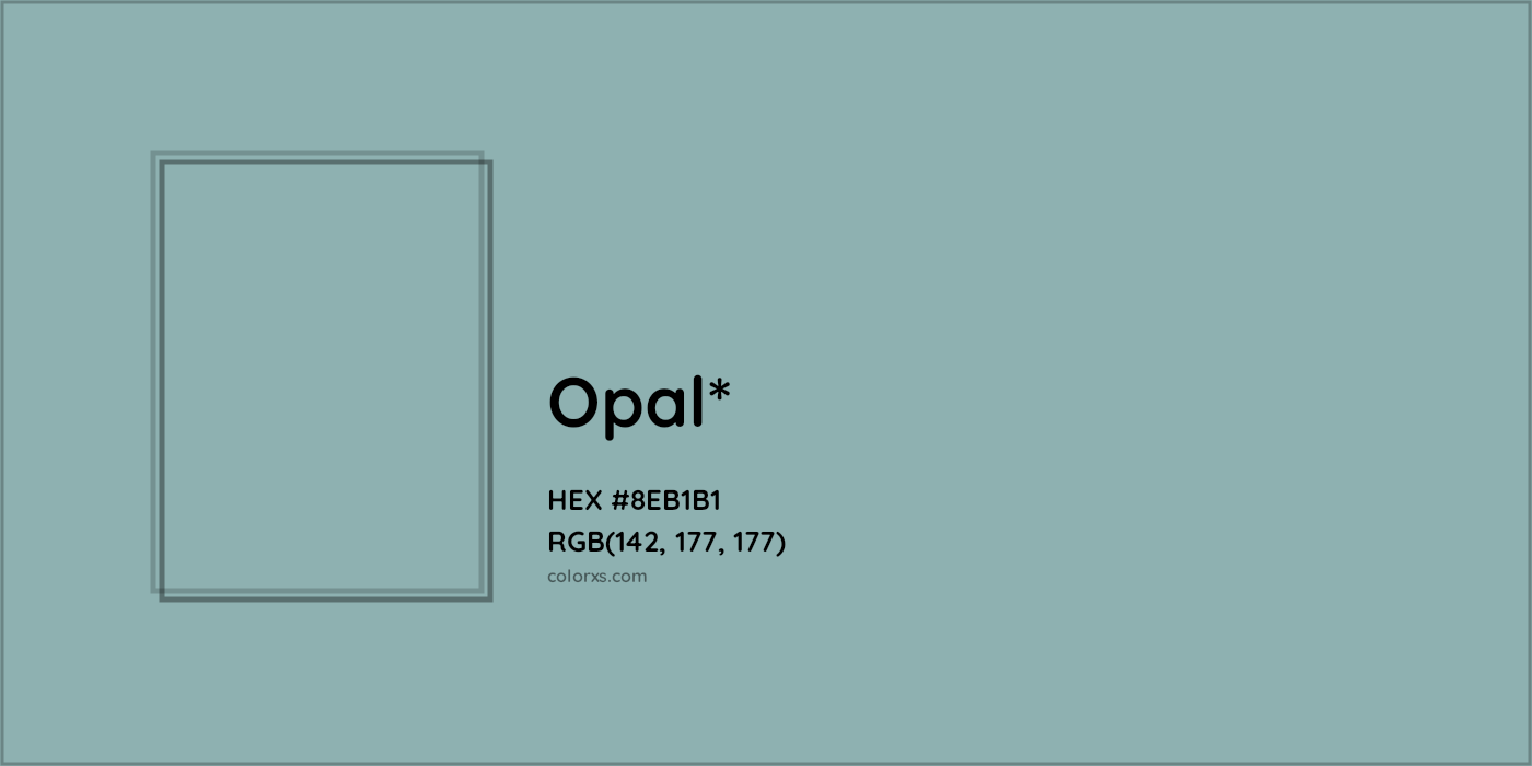 HEX #8EB1B1 Color Name, Color Code, Palettes, Similar Paints, Images