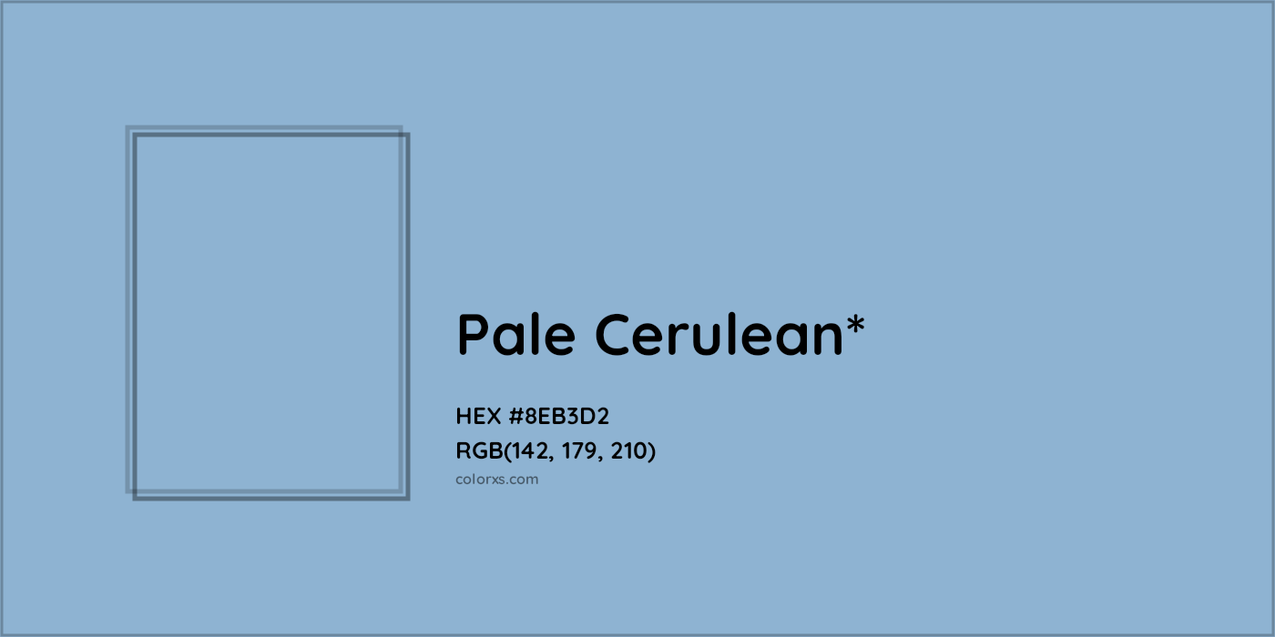HEX #8EB3D2 Color Name, Color Code, Palettes, Similar Paints, Images
