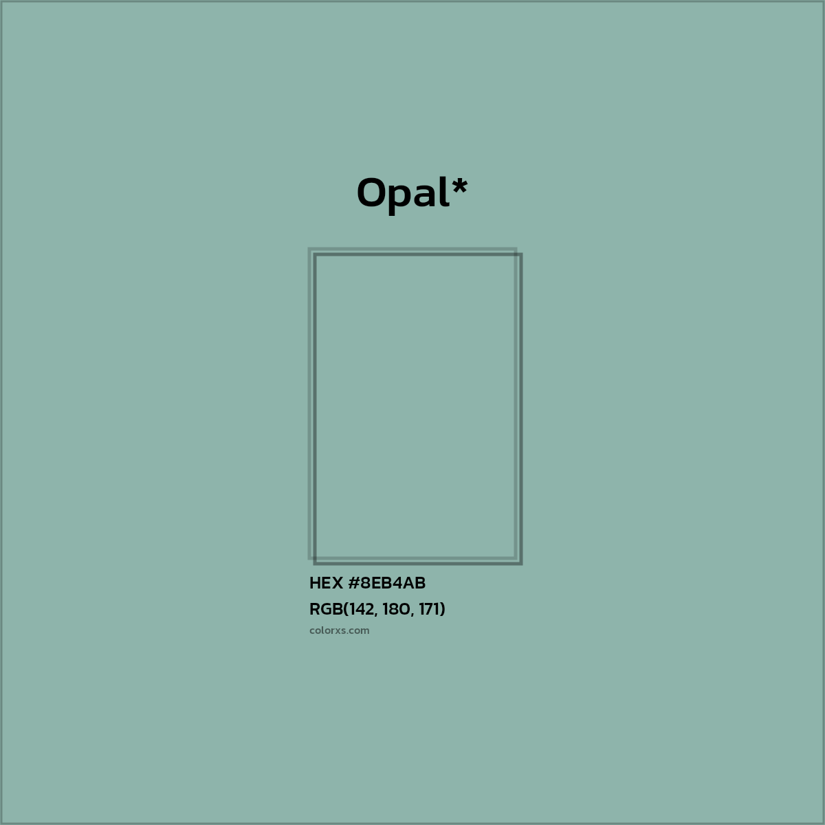 HEX #8EB4AB Color Name, Color Code, Palettes, Similar Paints, Images
