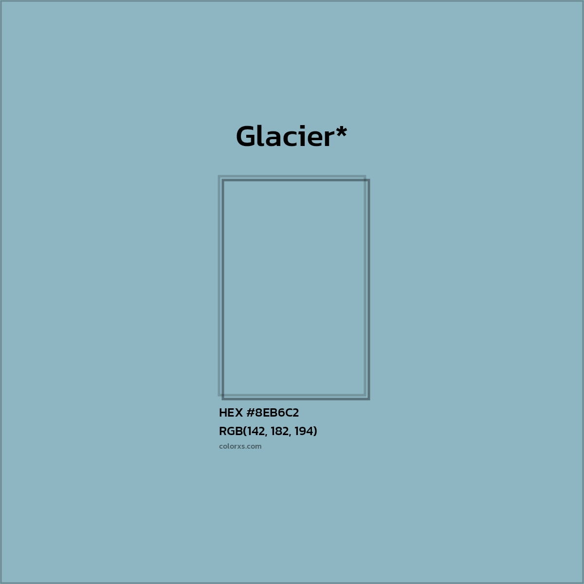 HEX #8EB6C2 Color Name, Color Code, Palettes, Similar Paints, Images