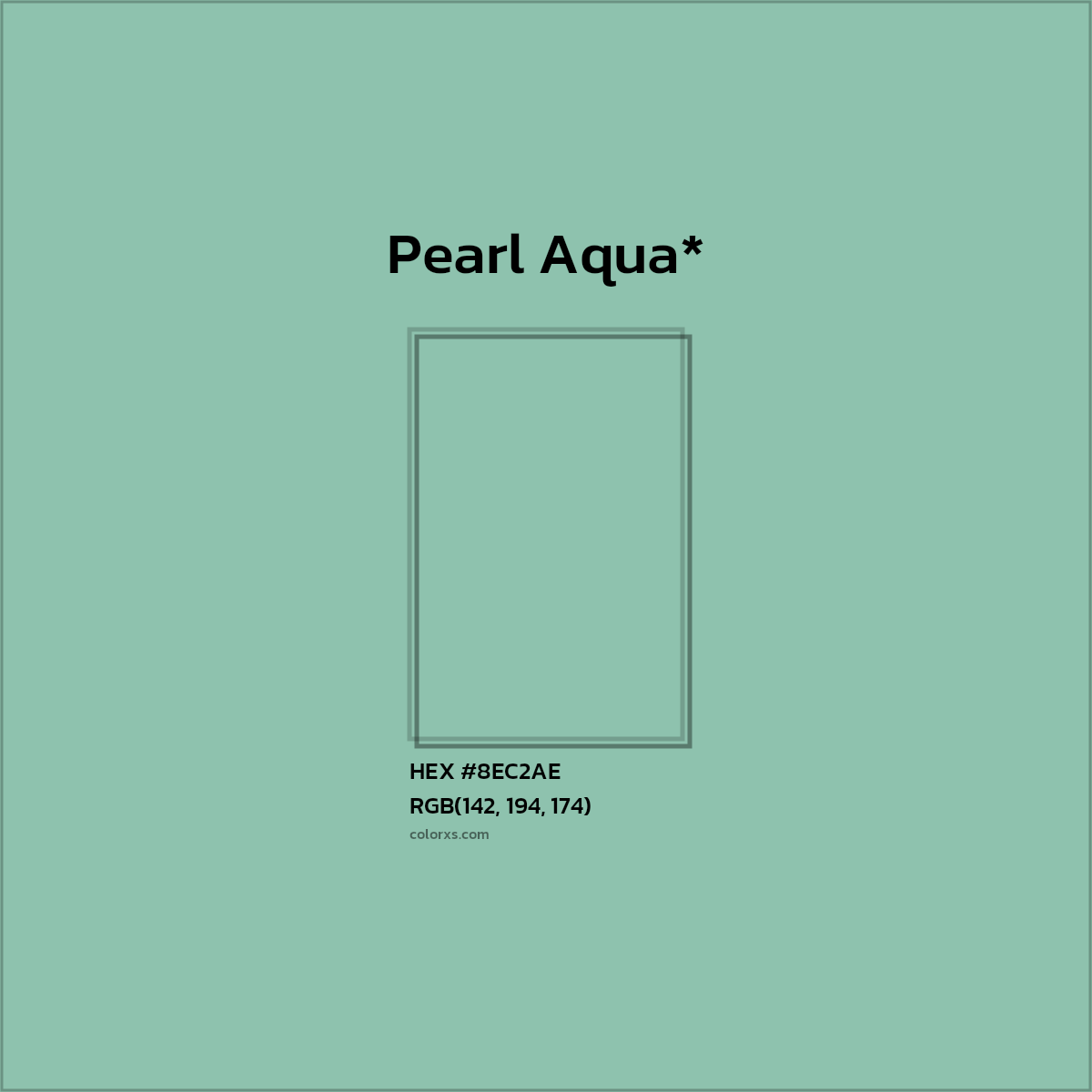 HEX #8EC2AE Color Name, Color Code, Palettes, Similar Paints, Images