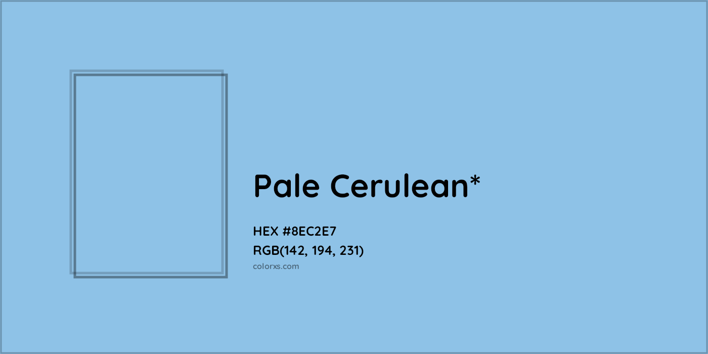 HEX #8EC2E7 Color Name, Color Code, Palettes, Similar Paints, Images