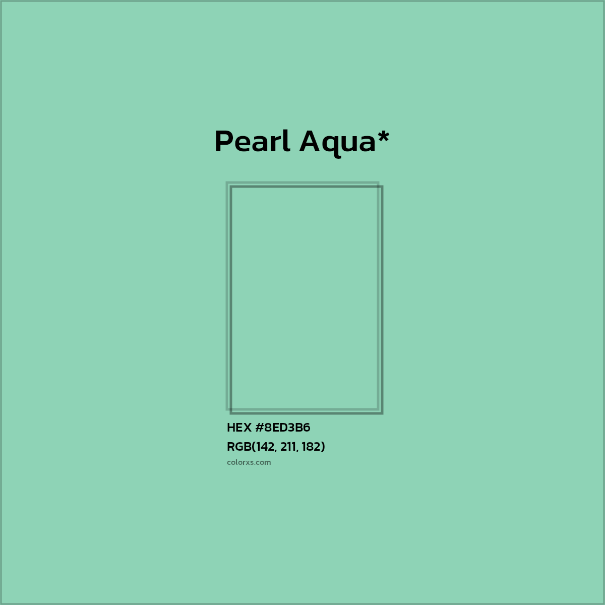 HEX #8ED3B6 Color Name, Color Code, Palettes, Similar Paints, Images