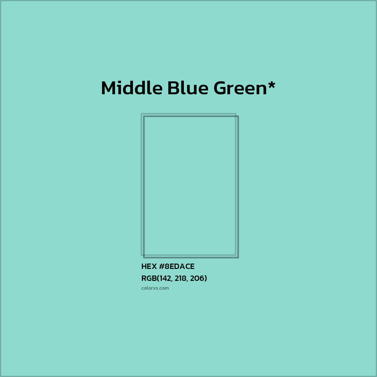 HEX #8EDACE Color Name, Color Code, Palettes, Similar Paints, Images