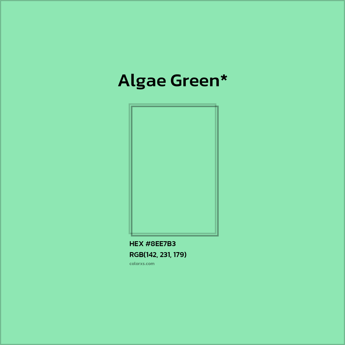 HEX #8EE7B3 Color Name, Color Code, Palettes, Similar Paints, Images