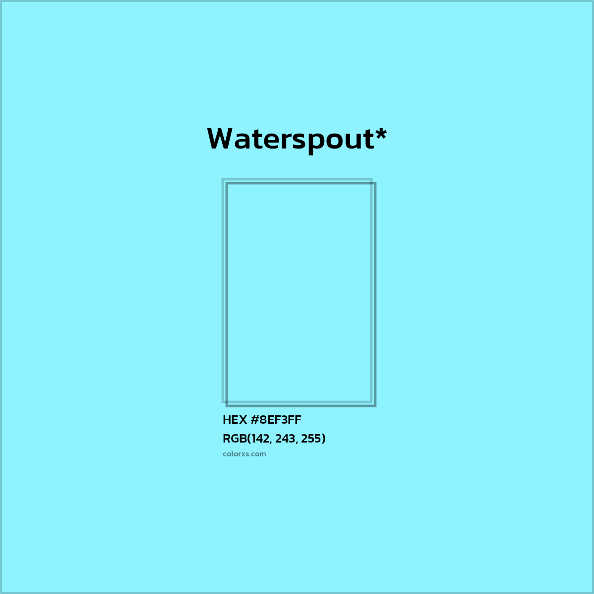 HEX #8EF3FF Color Name, Color Code, Palettes, Similar Paints, Images