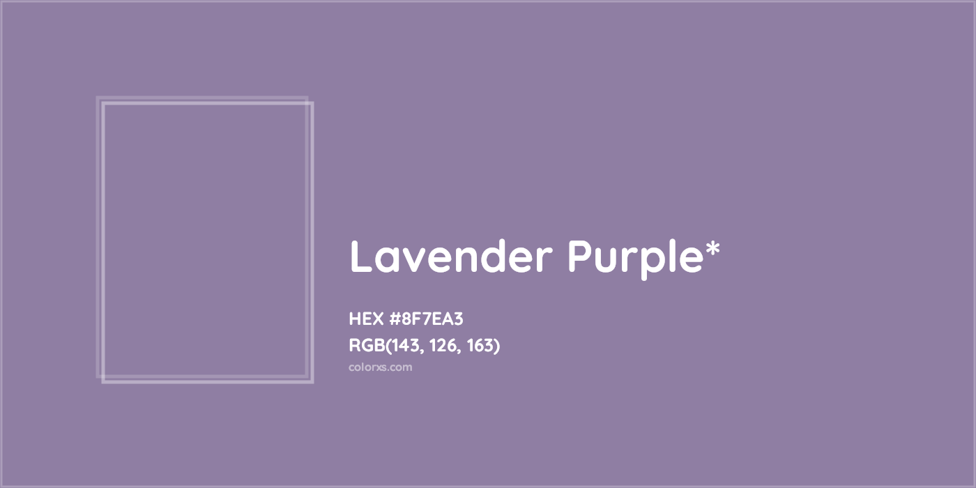 HEX #8F7EA3 Color Name, Color Code, Palettes, Similar Paints, Images