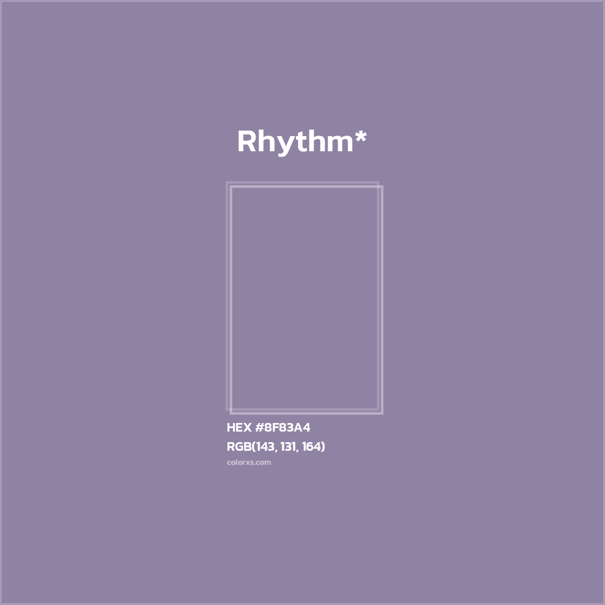 HEX #8F83A4 Color Name, Color Code, Palettes, Similar Paints, Images