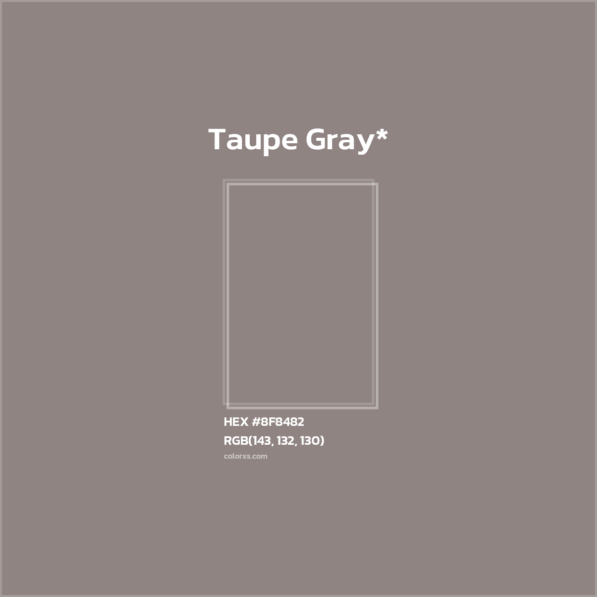HEX #8F8482 Color Name, Color Code, Palettes, Similar Paints, Images