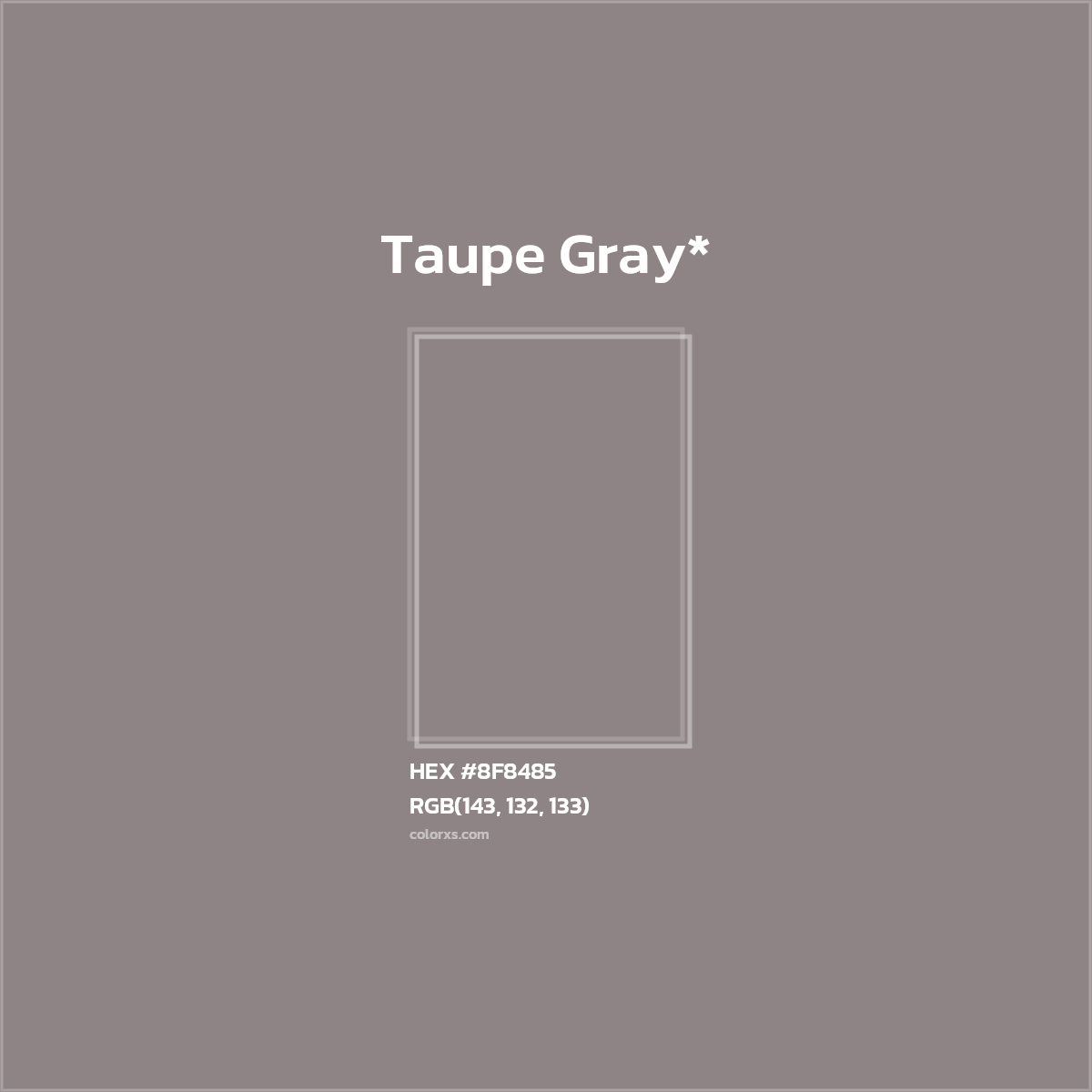 HEX #8F8485 Color Name, Color Code, Palettes, Similar Paints, Images