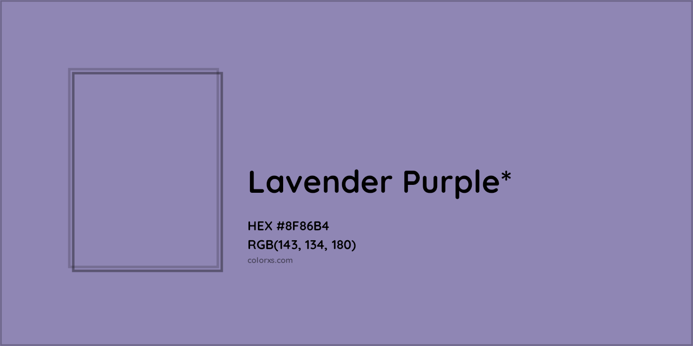 HEX #8F86B4 Color Name, Color Code, Palettes, Similar Paints, Images