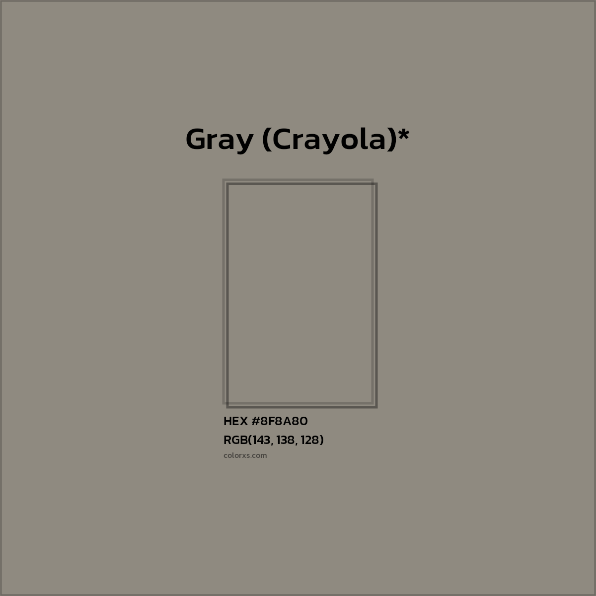 HEX #8F8A80 Color Name, Color Code, Palettes, Similar Paints, Images