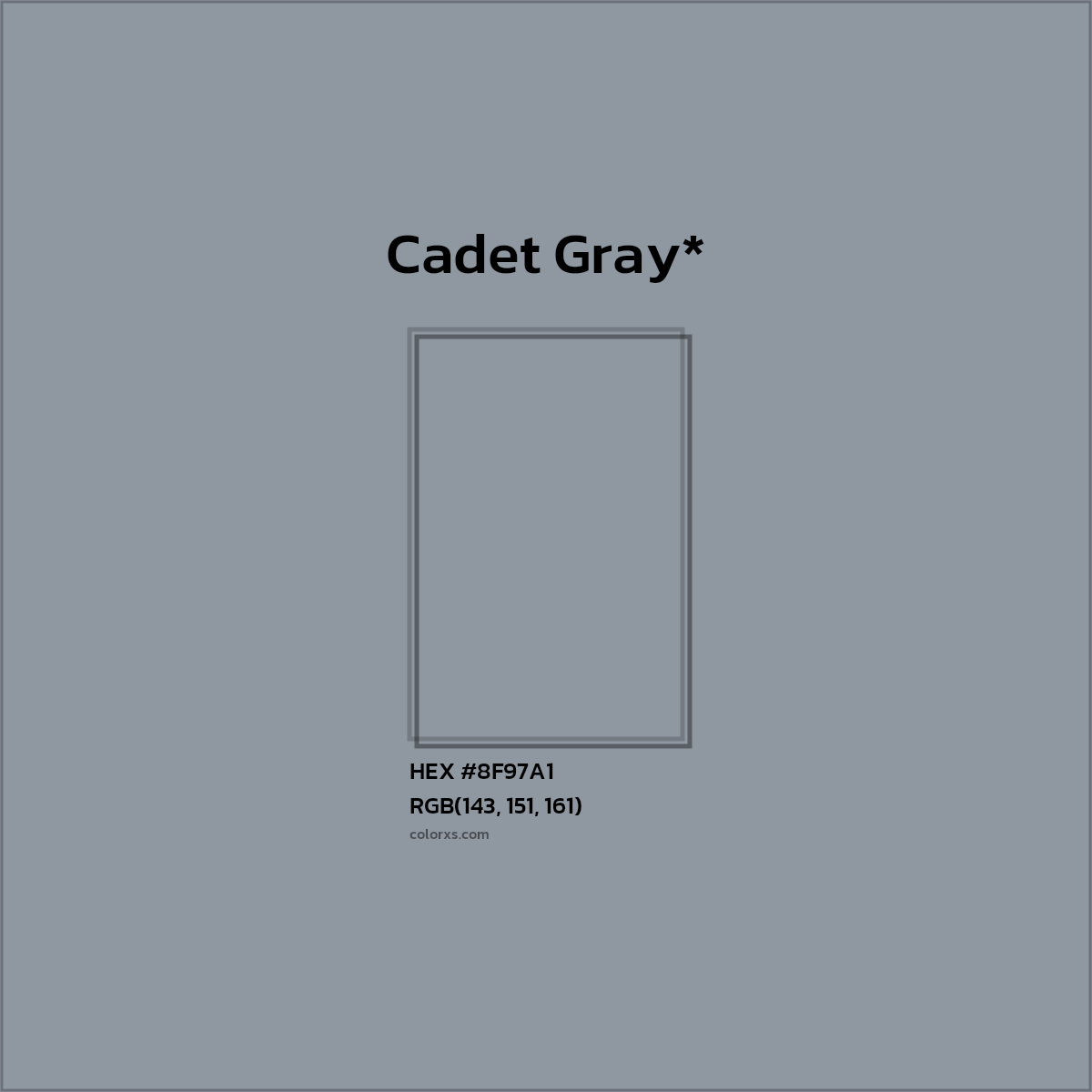 HEX #8F97A1 Color Name, Color Code, Palettes, Similar Paints, Images
