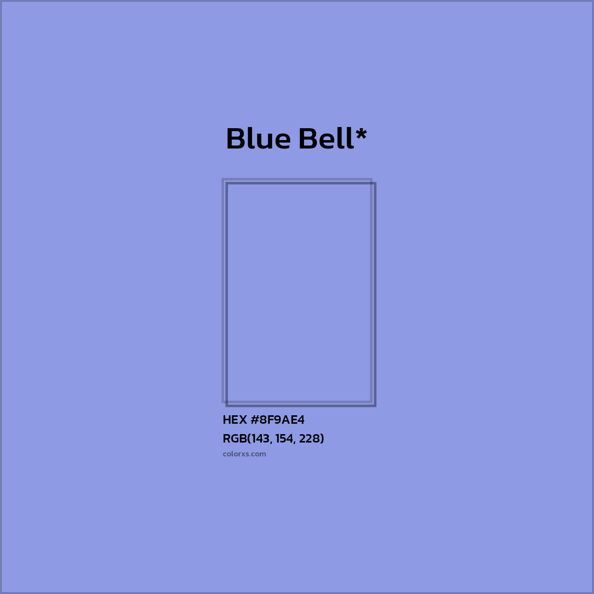 HEX #8F9AE4 Color Name, Color Code, Palettes, Similar Paints, Images