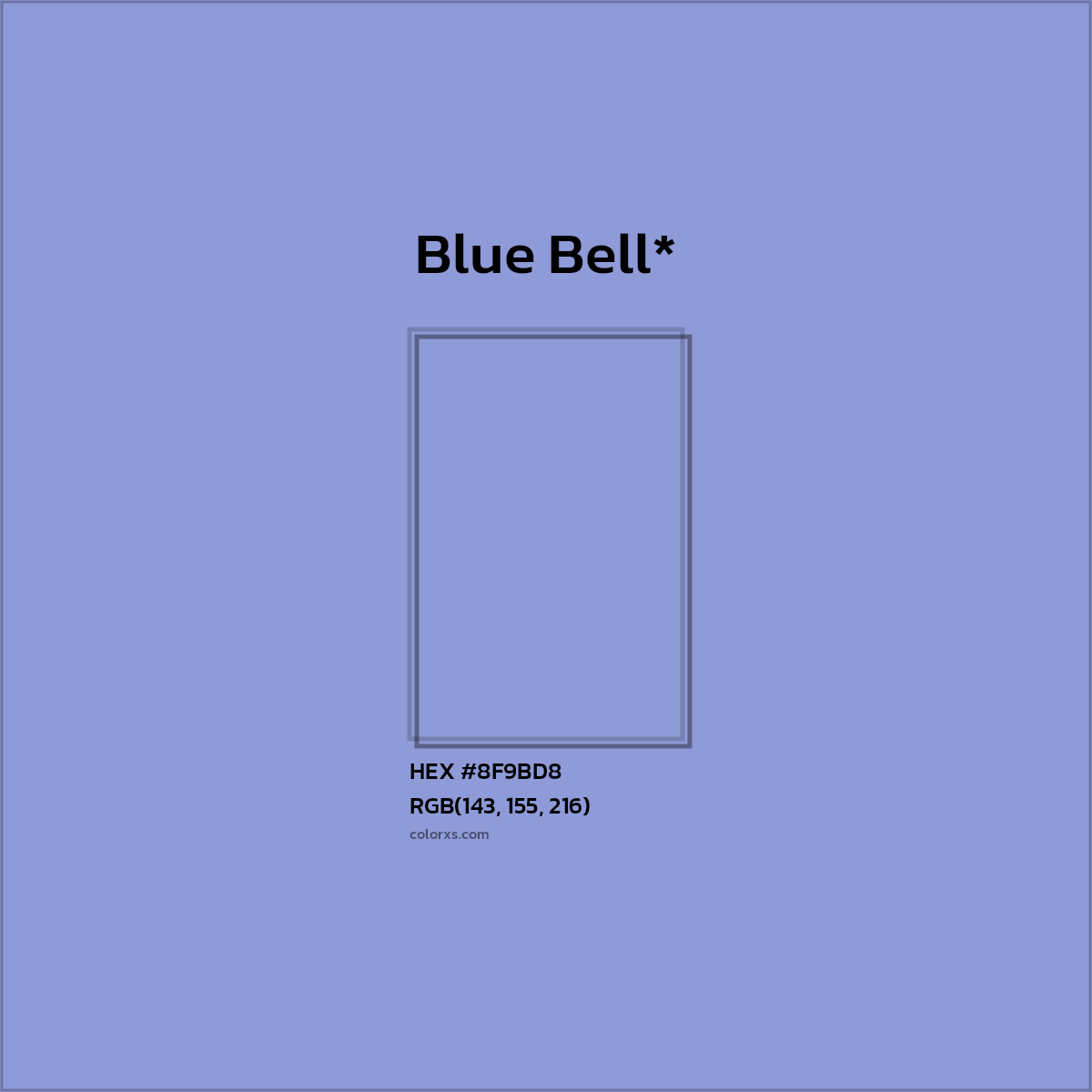 HEX #8F9BD8 Color Name, Color Code, Palettes, Similar Paints, Images
