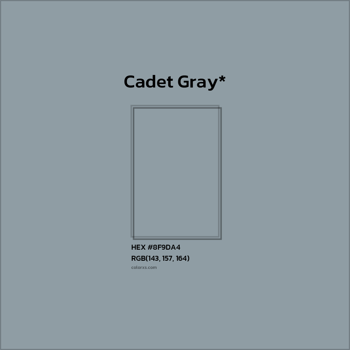 HEX #8F9DA4 Color Name, Color Code, Palettes, Similar Paints, Images